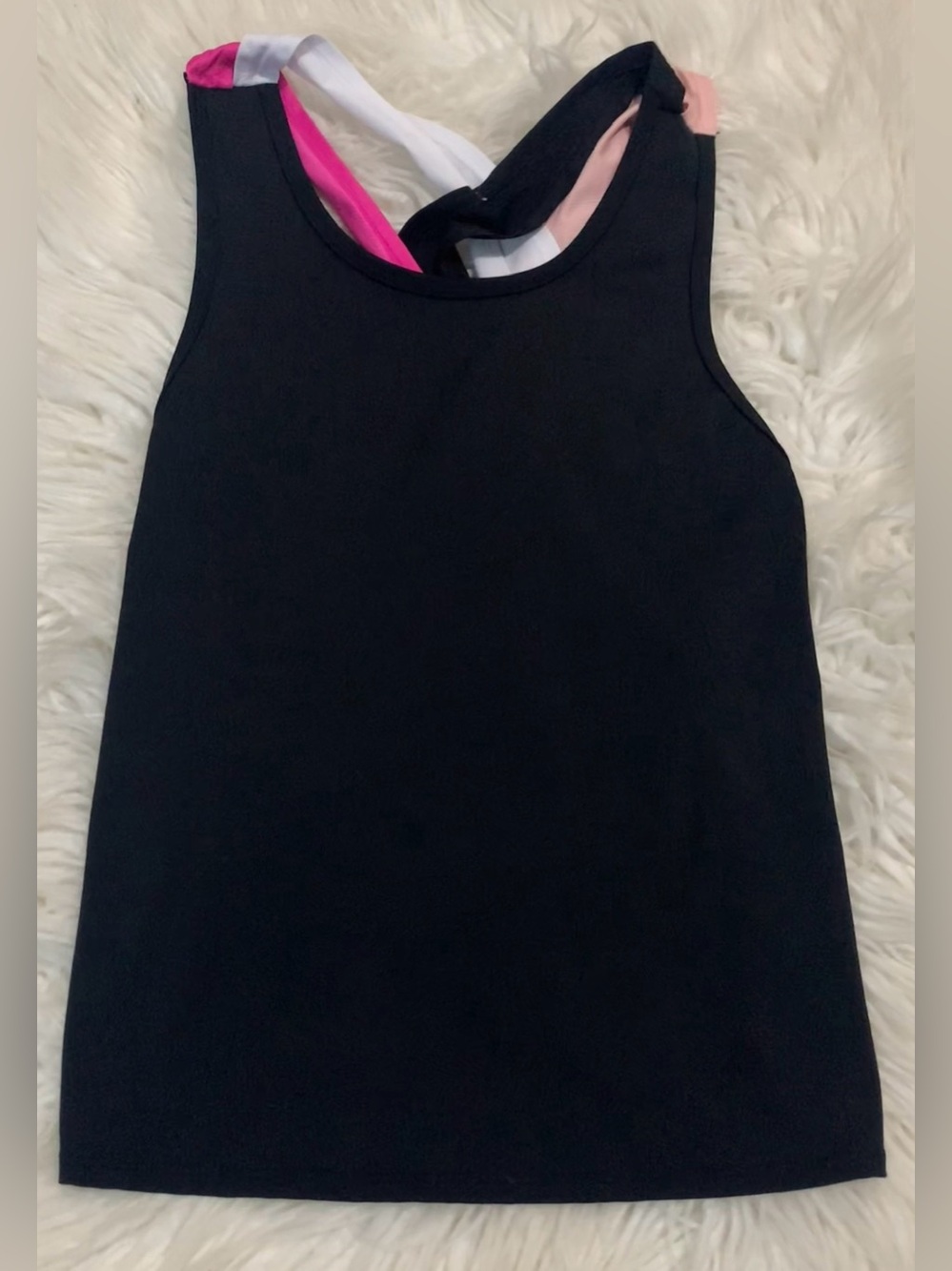 Urban Savage Crisscross Top Black Pink Size Medium